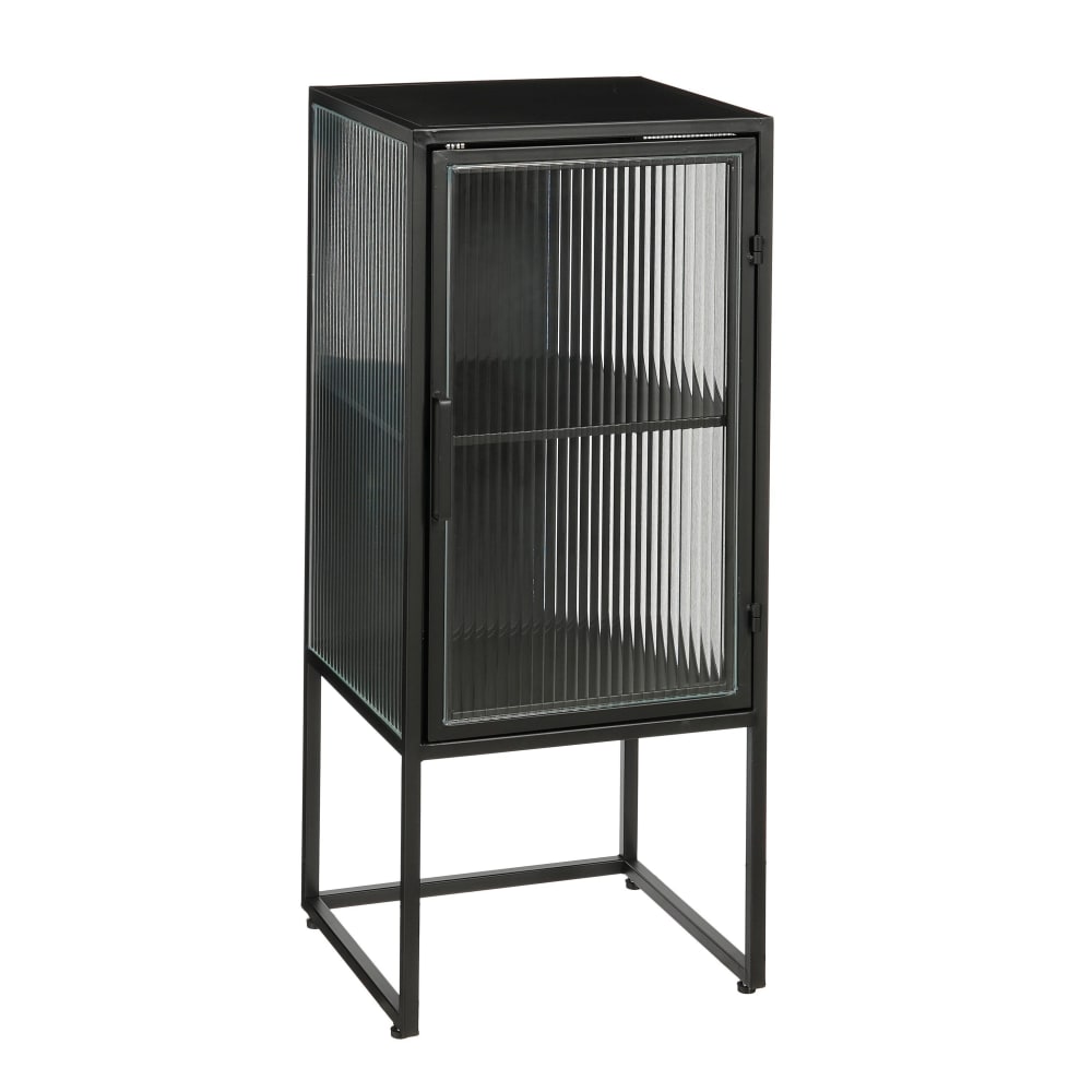 Armoire de rangement Noir Fer H90xl35xL38cm