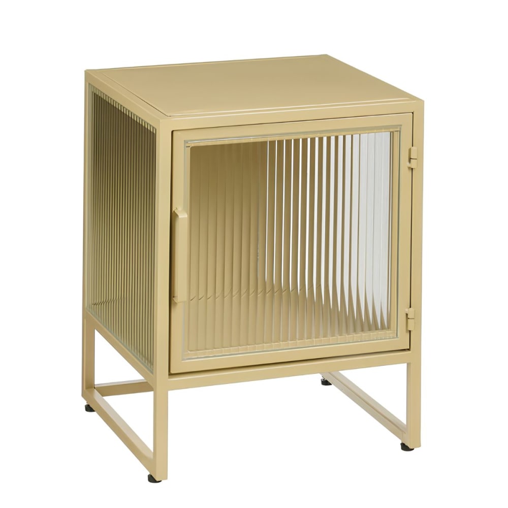 Armoire beige fer h50xl35xl38cm Armoire beige fer h50xl35xl38cm
