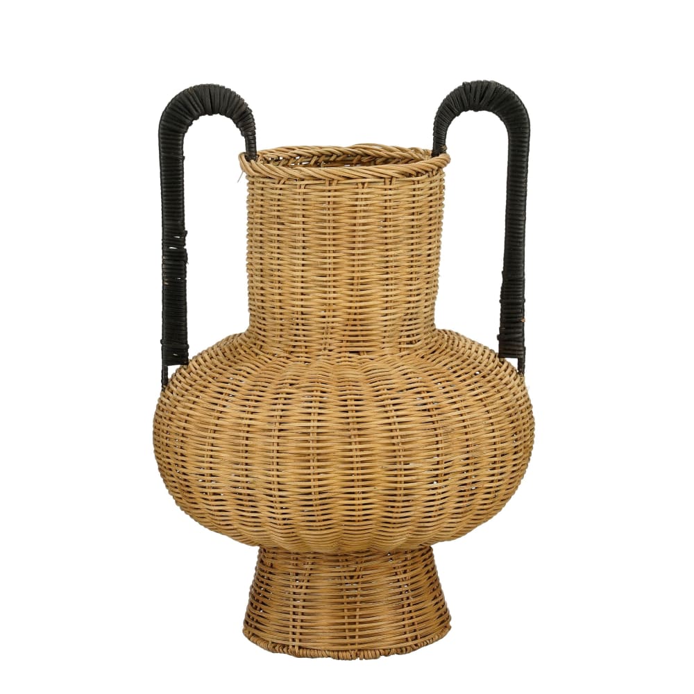 Vase décoratif Marron clair Bois de rotin H42xl40xL40cm