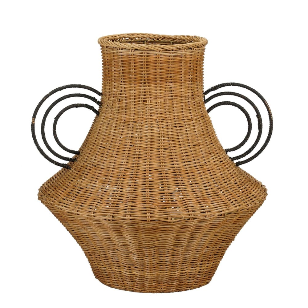 Vase marron clair bois de rotin h43xl30xl30cm — vue 4