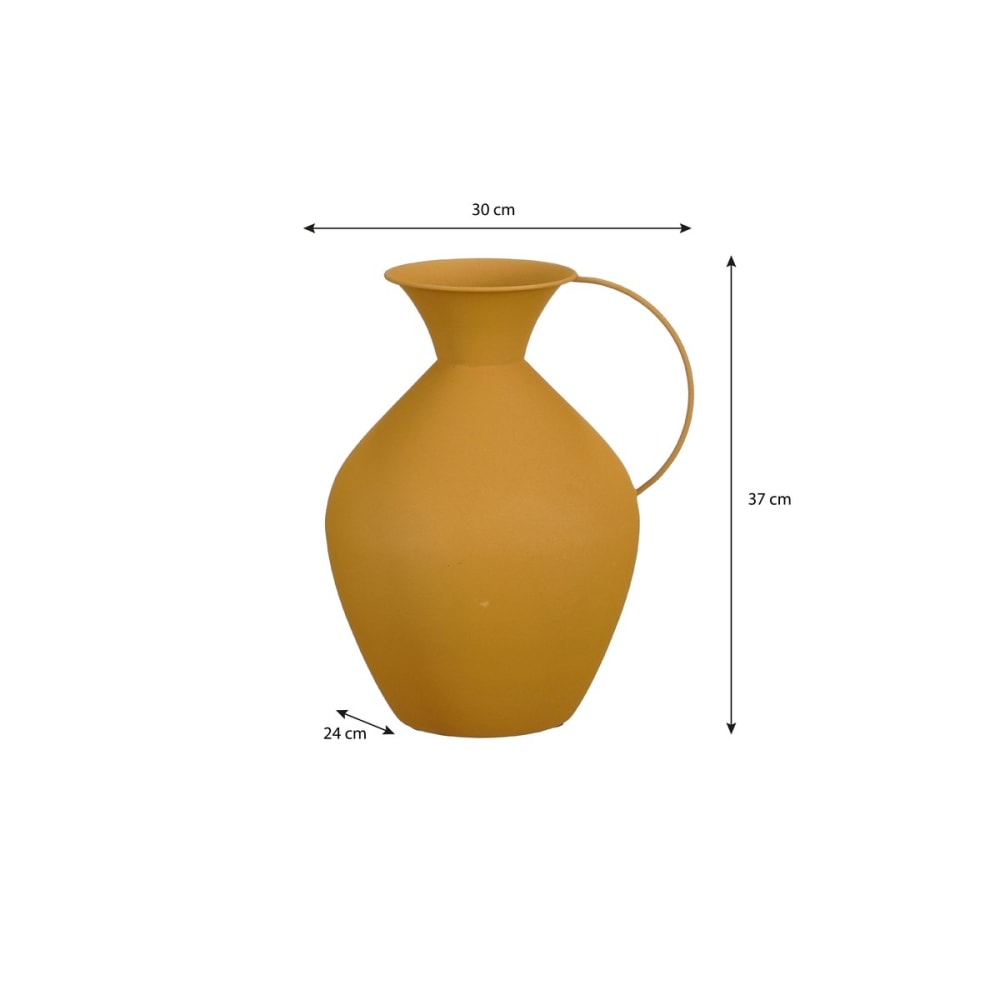 Vase Gyge Gelb Eisen H37xB24xL30cm - Maisons Du Monde