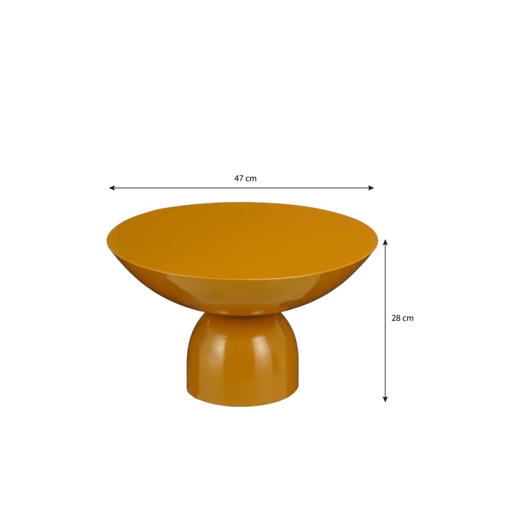 Table d’appoint brun fer h28xl47xl47cm - Maisons du Monde