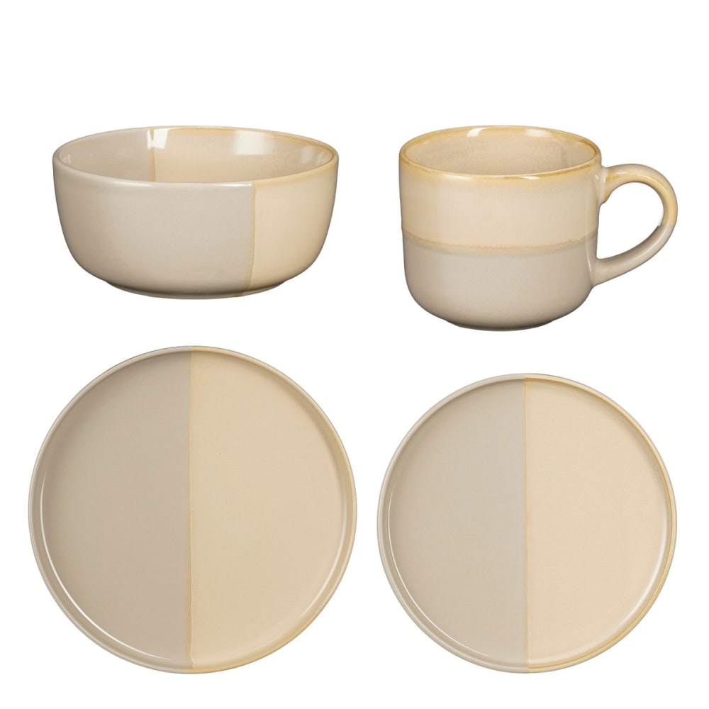 Service de table gris poterie h32xl28xl28.5cm - Maisons du Monde