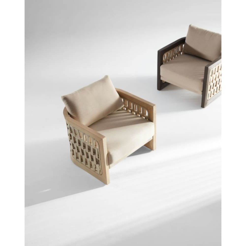 Mobilier de jardin en teck massif et corde tressée - Maisons du Monde