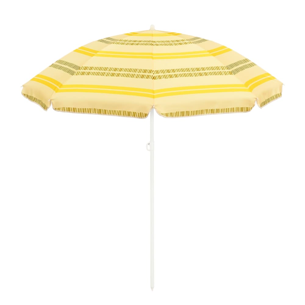 Parasol de plage en polyester jaune D160