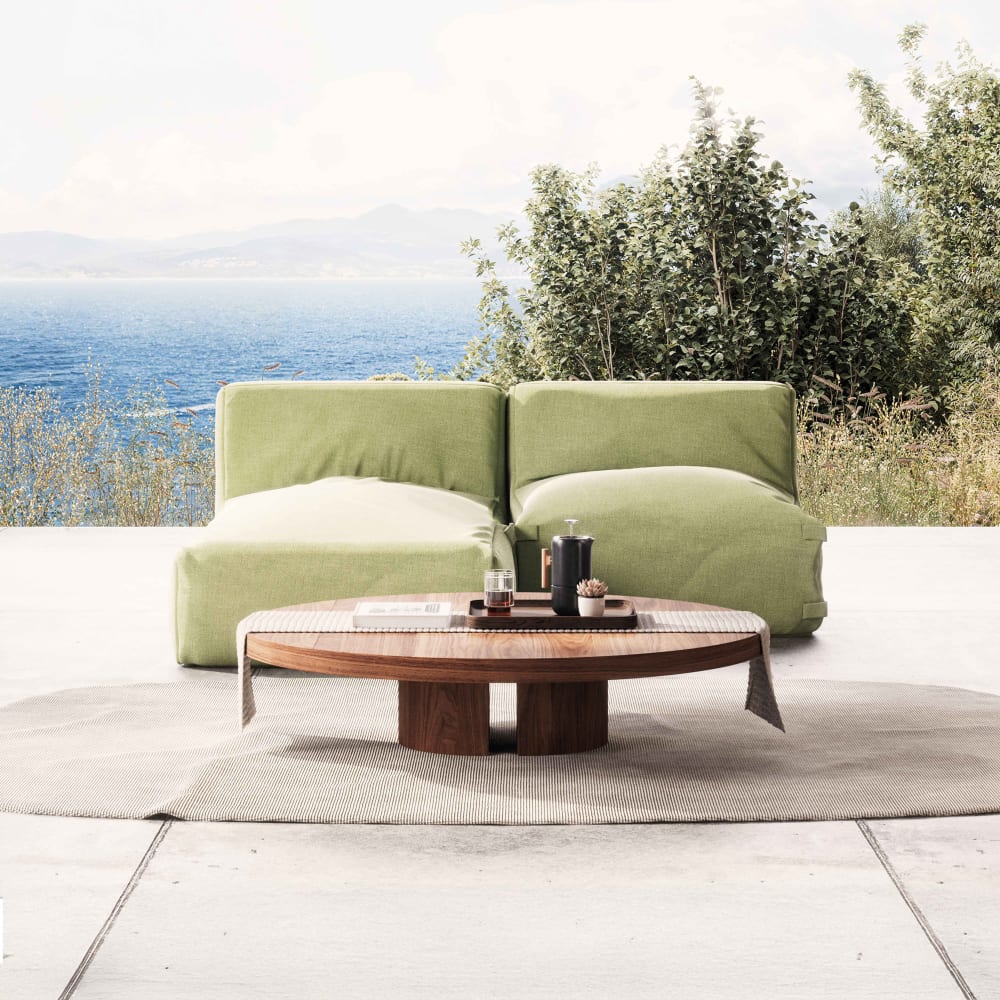 Salon de jardin modulable 2 places vert cactus