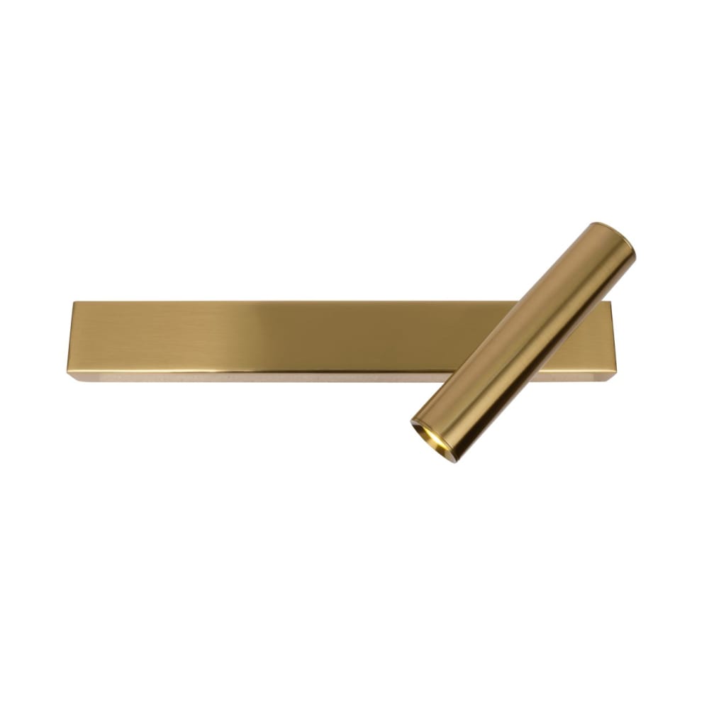 Kosilum Wandleuchte aus Stahl, Aluminium und Silizium 30 cm, Messing Gold Metall