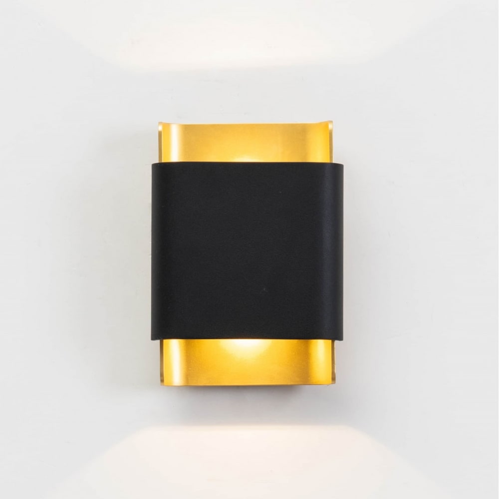 Wandleuchte Design in schwarz und gold - Manduria - Maisons Du