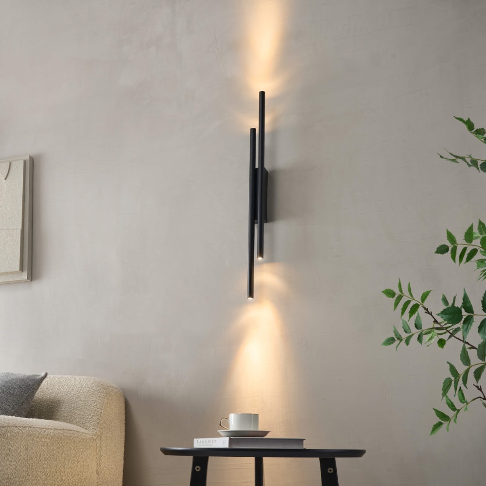 Applique en aluminium et silicone noir 70 cm - Maisons du Monde