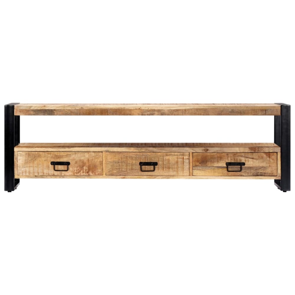 Meuble TV design en bois marron 150 x 30 x 45 cm - Maisons du Monde