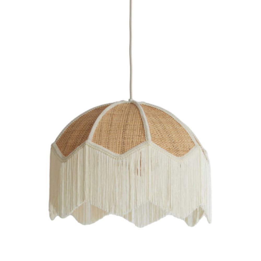 Suspension naturelle raphia D.40