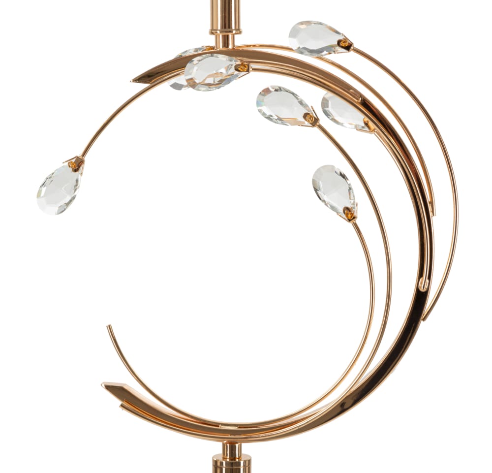 Lampadaire en métal doré ø 38x160 cm — vue 4