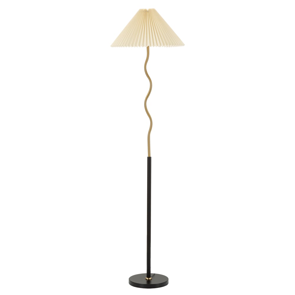 Lampadaire en métal noir Ø 46x172 cm