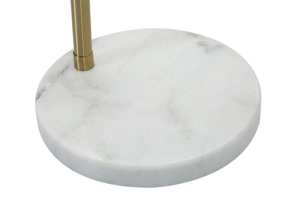 Lampadaire avec 6 sphères en verre blanc, 130x45x220-246 cm — vue 4