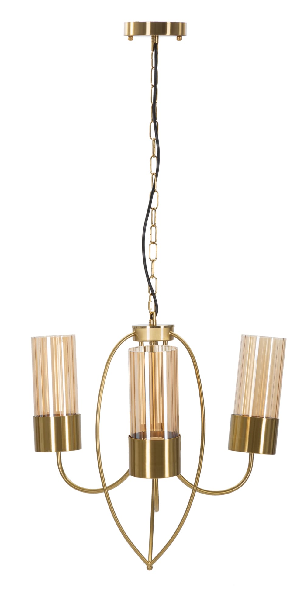 Lustre en métal doré cm ø 60x103 — vue 3
