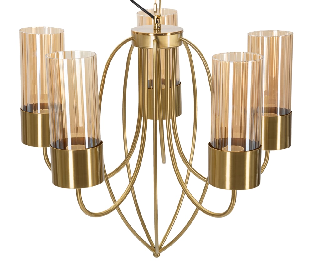Lustre en métal doré cm ø 80x103 — vue 4