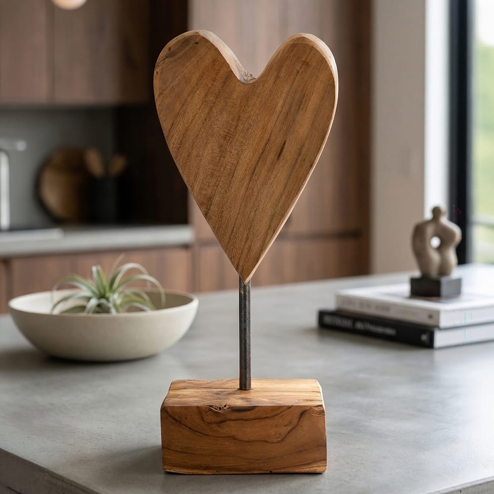 Mauro Ferretti Braune Holzskulptur 10x10x25 cm style exotic Braun Holz