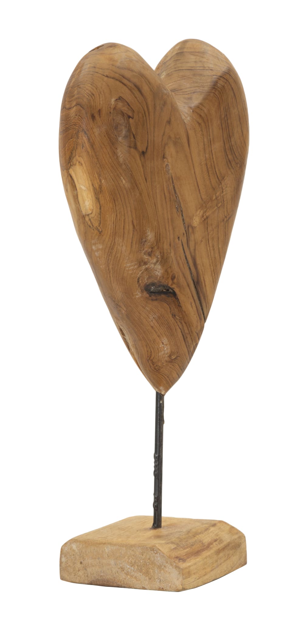 Braune Holzskulptur, 25 x 12 x 45 cm - Maisons Du Monde