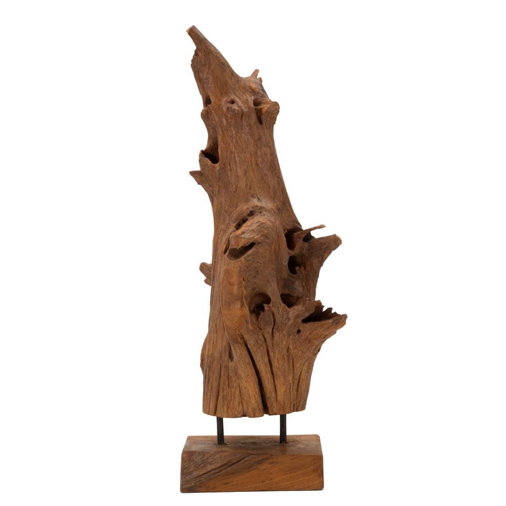 Sculpture en bois brun 23x27x64 cm — Beyit