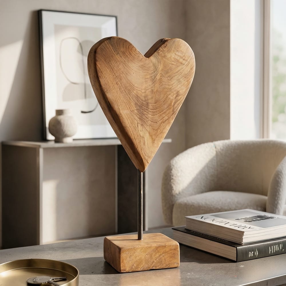 Mauro Ferretti Braune Holzskulptur 15x10x35 cm style exotic Braun Holz