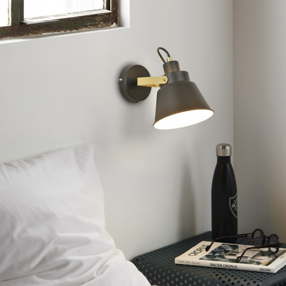 Applique interrupteur noir et doré - Maisons du Monde