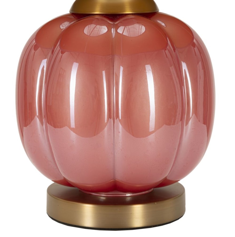 Lampe de table en verre cm ø32,5x50 — vue 3