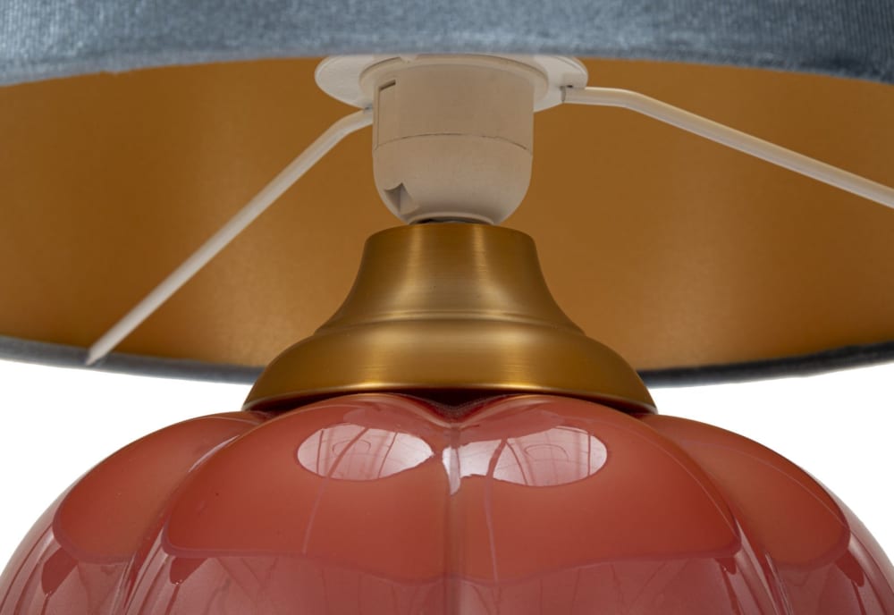 Lampe de table en verre cm ø32,5x50 — vue 4