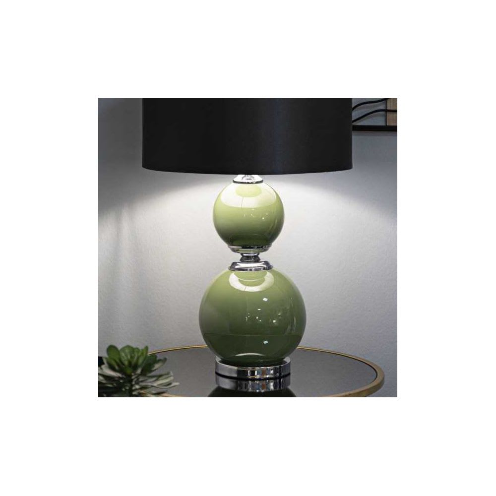 Lampe de table en verre cm ø 38x65 — vue 3