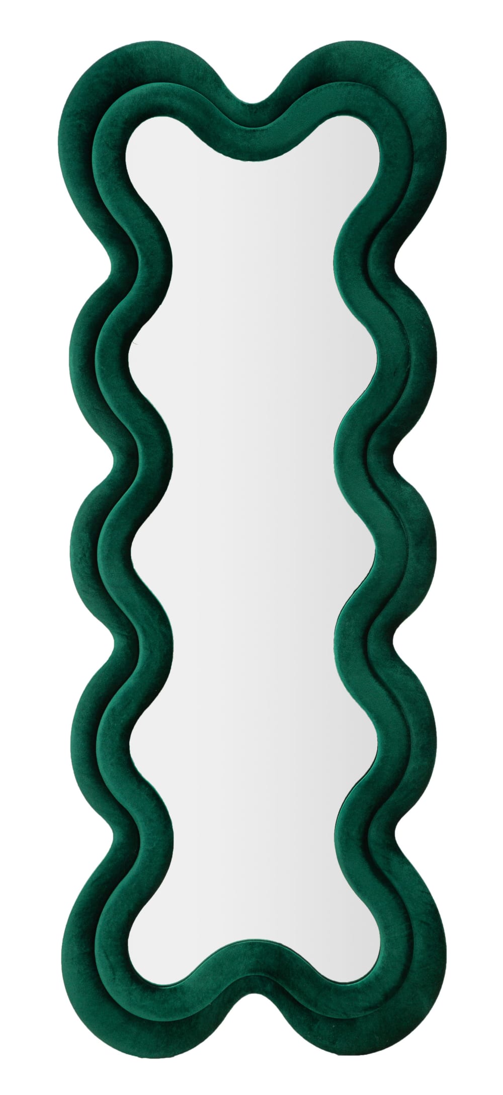 Grüner Samt-Wandspiegel 58x4x160 cm - Maisons Du Monde