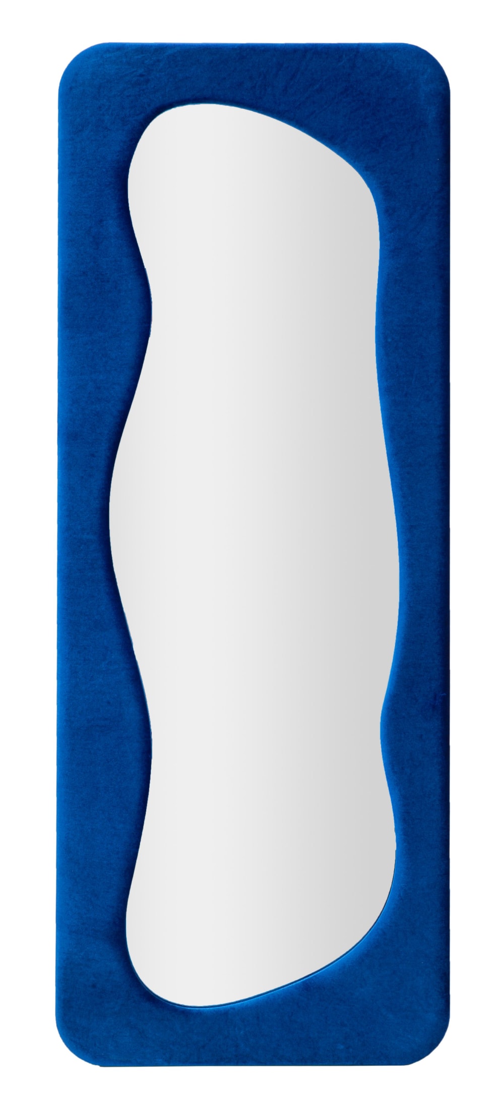 Wandspiegel aus blauem Samt, 60 x 4 x 160 cm - Maisons Du Monde