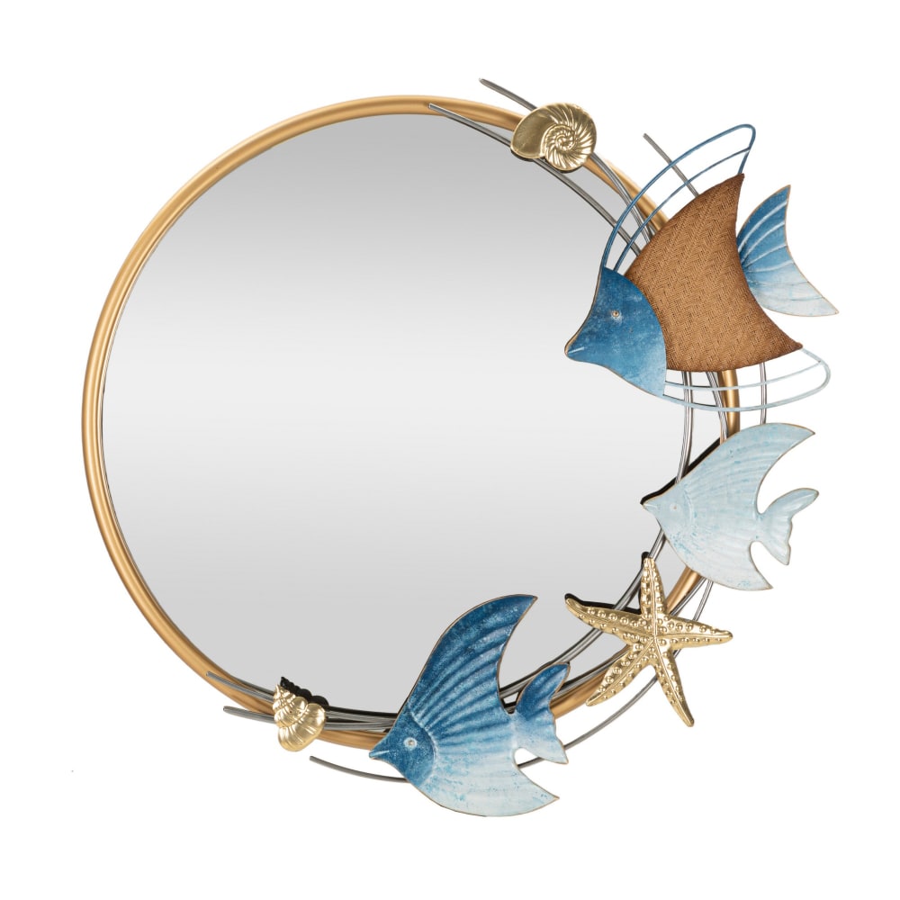 Miroir mural en métal multicolore 68x5x67 cm