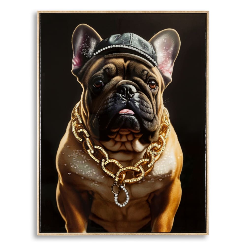 Peinture sur toile laquée avec cadre 62x4x82 cm