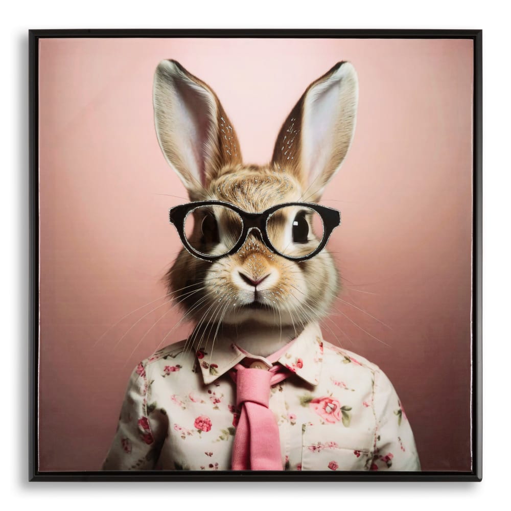 Peinture sur toile laquée avec cadre 62,5x2,8x62,5 cm