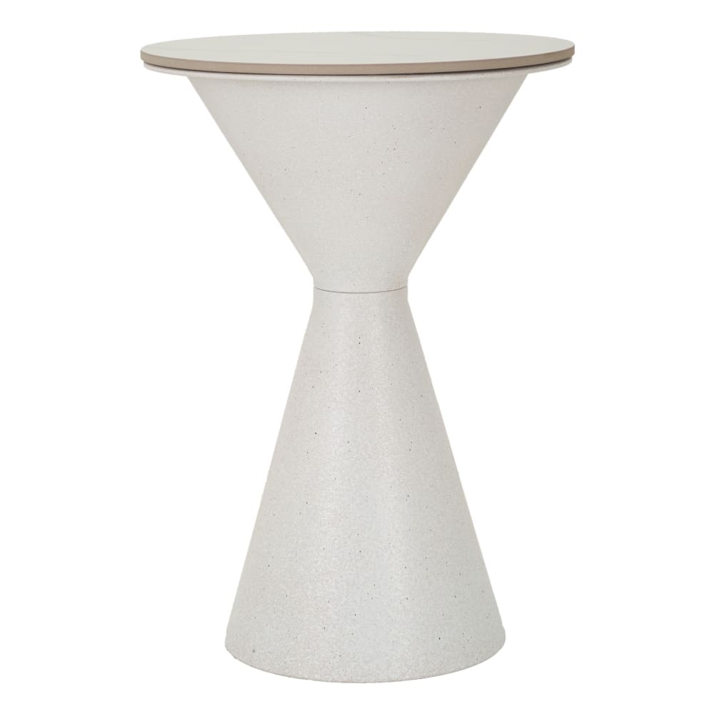 WeißEr Couchtisch Aus Metall, Ø 44,5 X 63 Cm