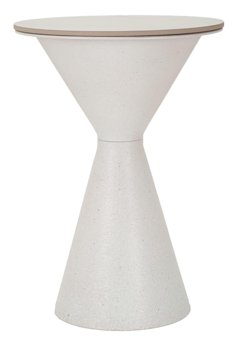 Weißer Couchtisch aus Metall, Ø 44,5 x 63 cm - Maisons Du Monde