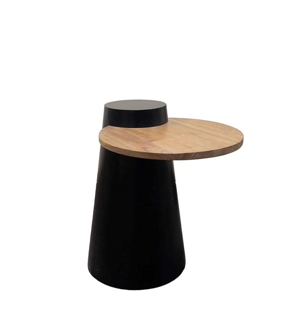 Table d'appoint en bois - bicolore