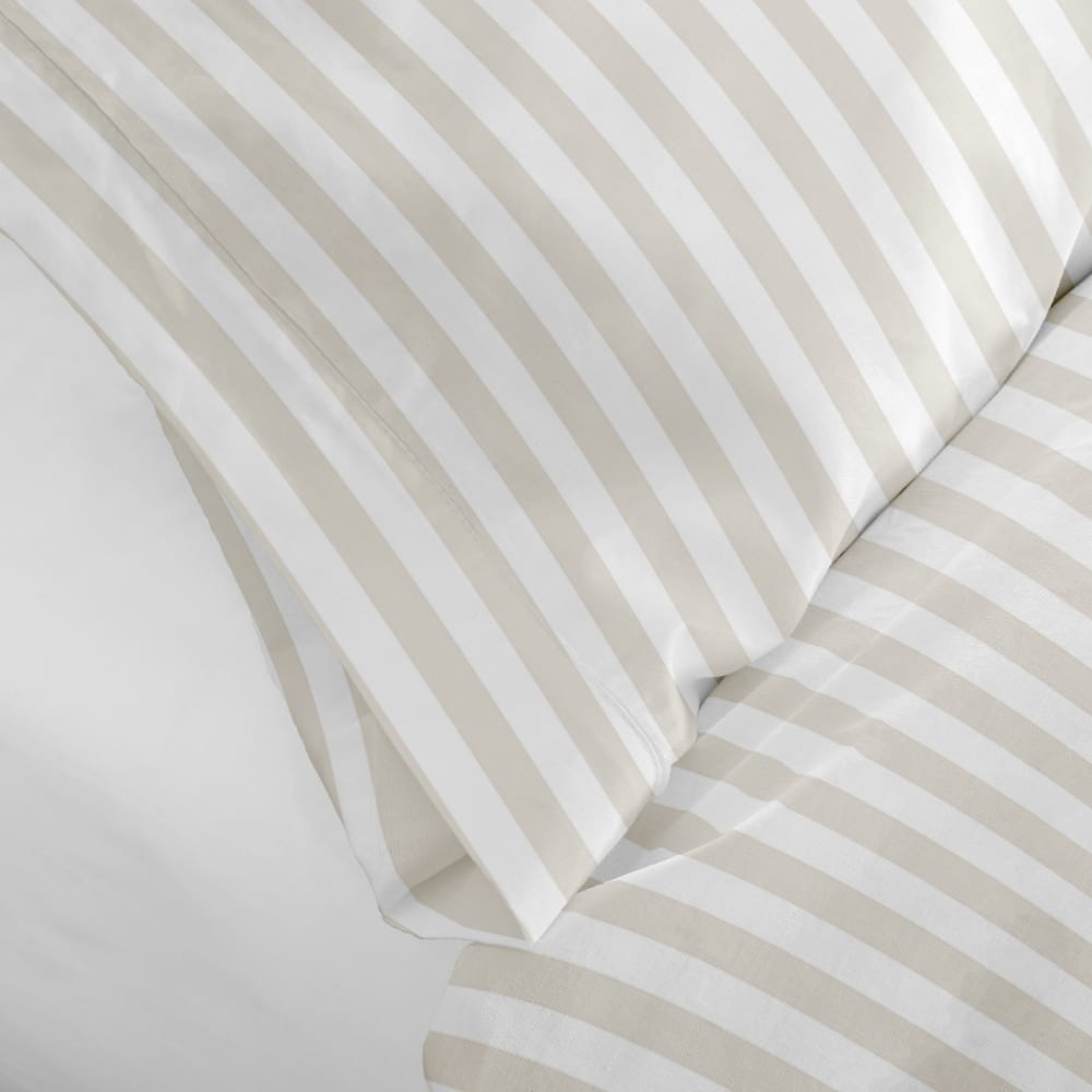 Taie d'oreiller 100% Coton Beige 60x60 cm — vue 3