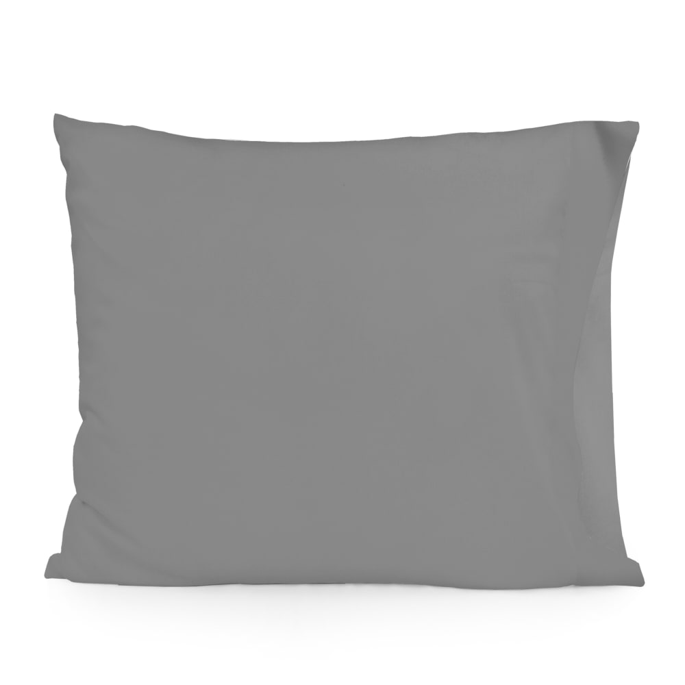 Happy Friday Taie d'oreiller 100% coton pierre 60x70 cm style contemporain Gris Certifié Oeko-Tex