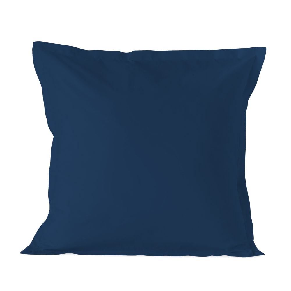Happy Friday Taie d'oreiller 100% coton bleu marine 80x80 cm style contemporain Certifié Oeko-Tex