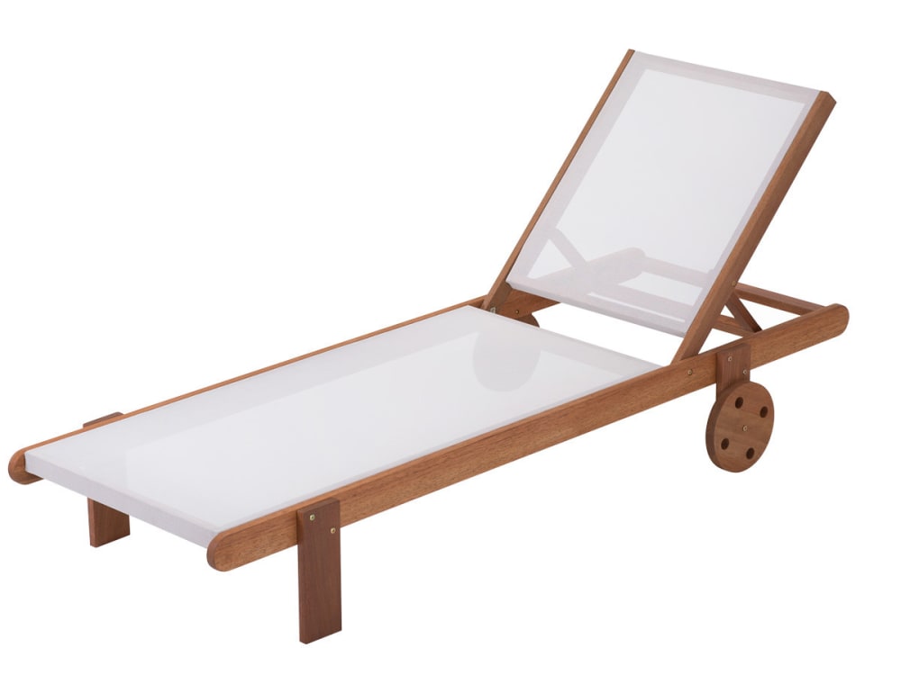 Bain de soleil en bois ecru l193 - Maisons du Monde