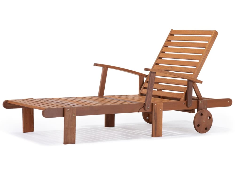 Bain de soleil bois marron 193 x 74 x 80 cm