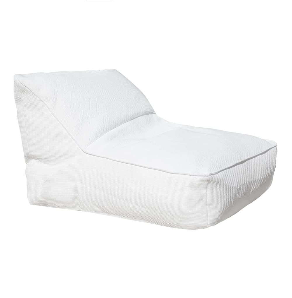 Bain de soleil Pug extérieur déhoussable blanc
