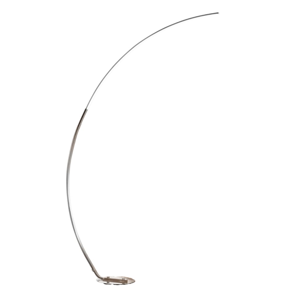 Lampadaire en aluminium, fer et pvc argenté / chromé 184 cm