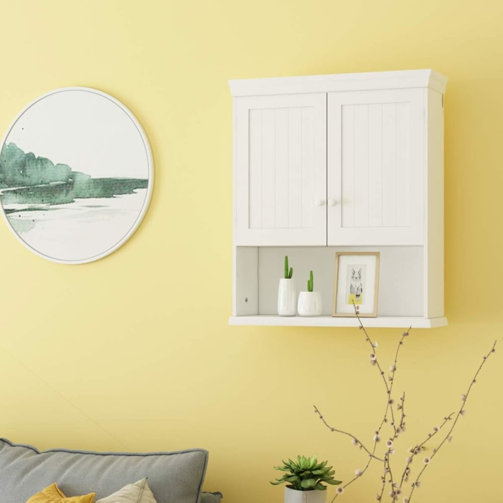 Armoire blanche murale de salle de bain 60 x 20 x 70,5 cm - Maisons du Monde