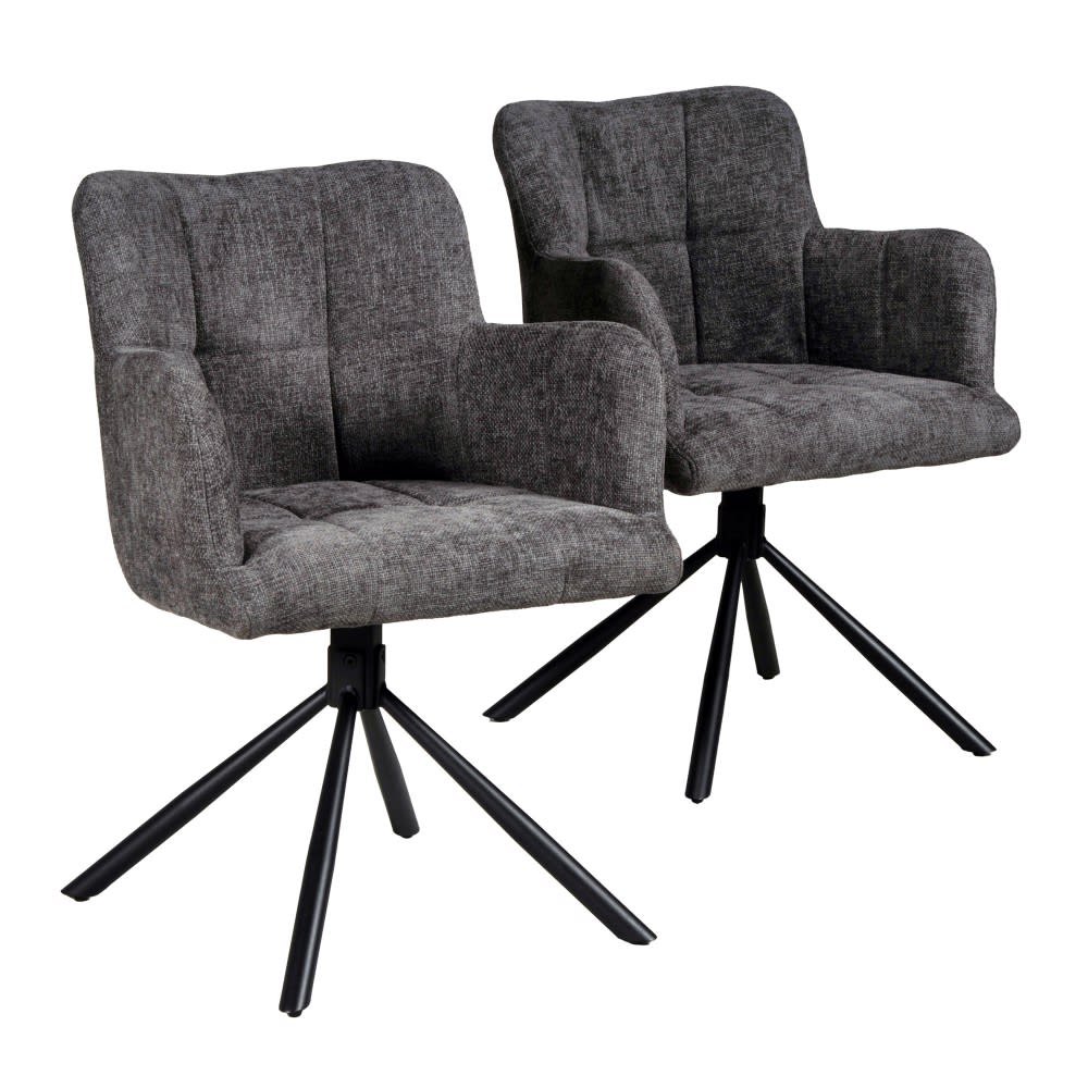 lot de 2 chaises pivotantes,