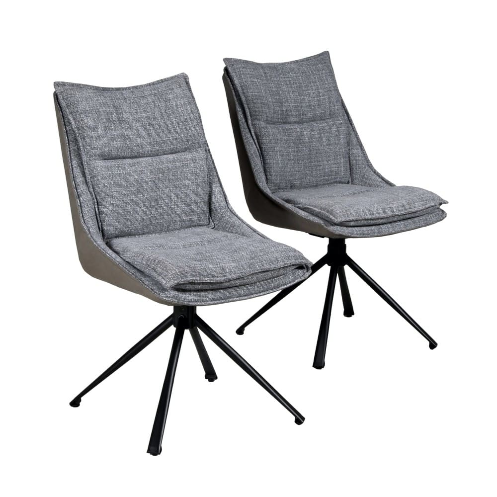 lot de 2 chaises pivotantes,