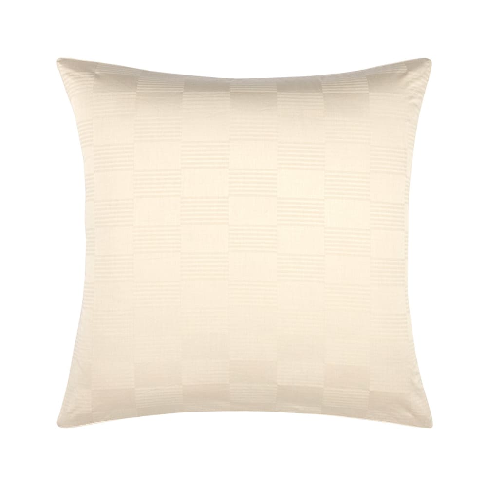 Taie d'oreiller en satin de coton ecru 65 x 65 cm