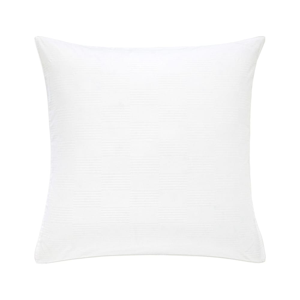 Taie d'oreiller en satin de coton blanc 65 x 65 cm