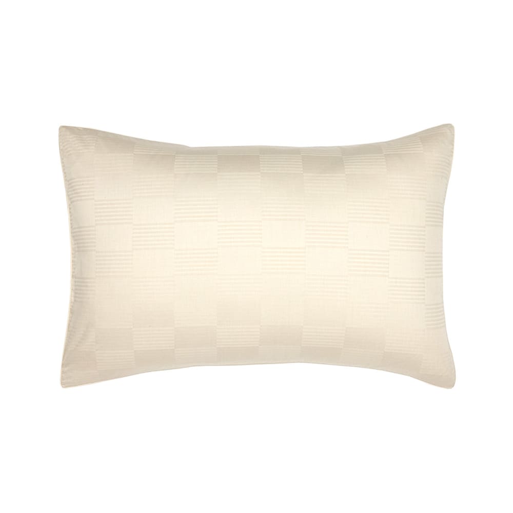 Taie d'oreiller en satin de coton ecru 50 x 75 cm