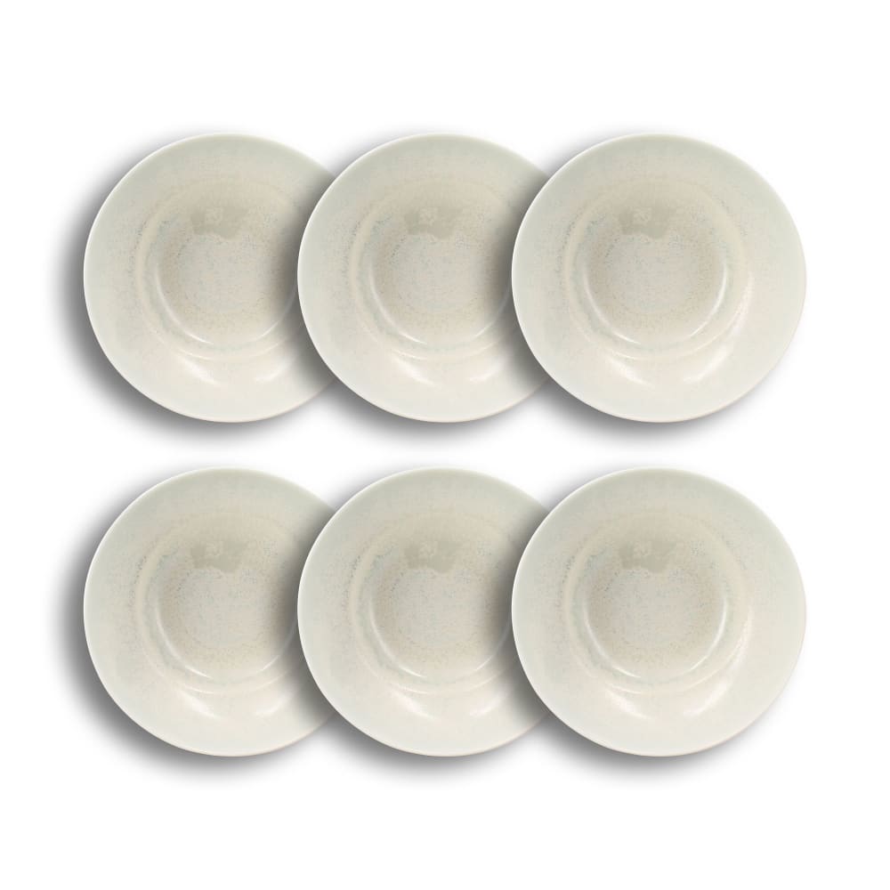 Lot de 6 assiettes creuses - porcelaine